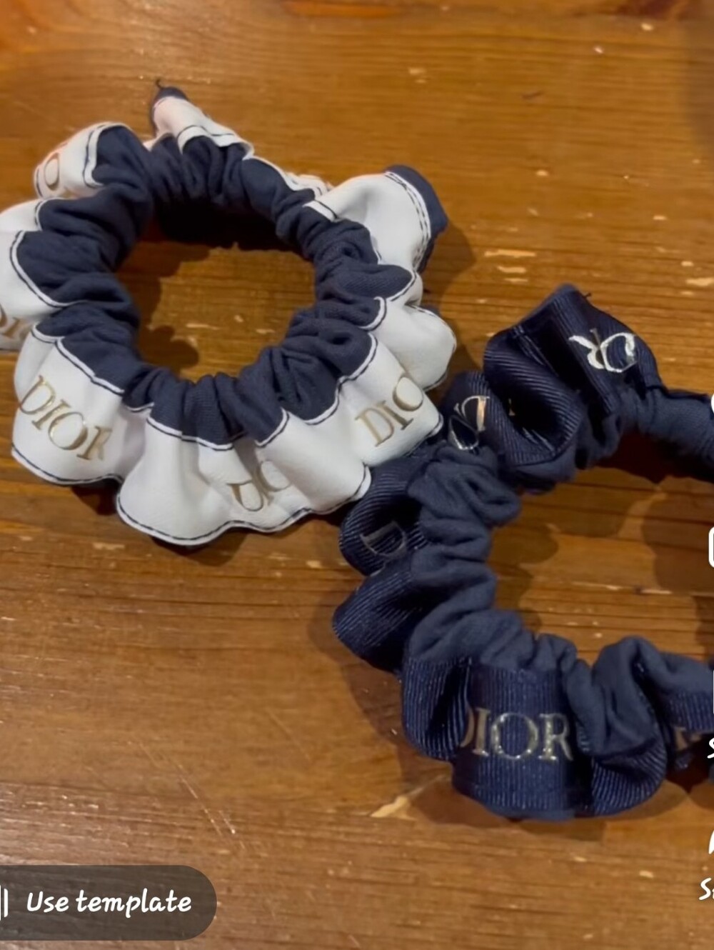 Dior White Ribbon with Gold Logo - Picture 7 of 8